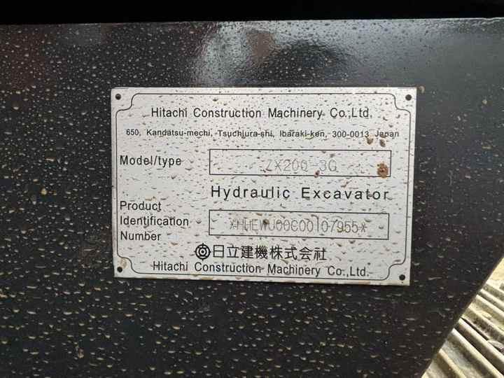 Crawler excavator Hot sale Used Hitachi ZX200-3 digger 20ton Excavator second hand excavator Hot sale Used Hitachi ZX200-3 digger 20ton Excavator second hand excavator- Photo 5